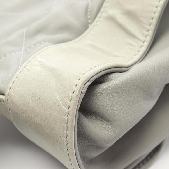 CHANEL Gray Leather Shoulder Bag - Picture 9 of 11